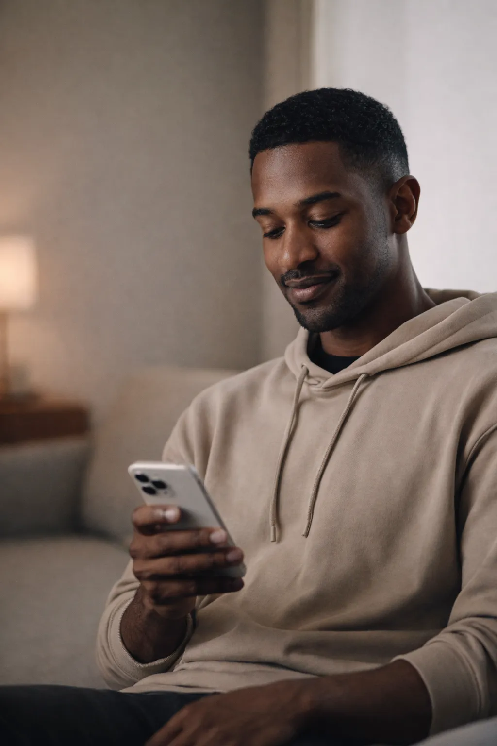 Person using Kova app on phone